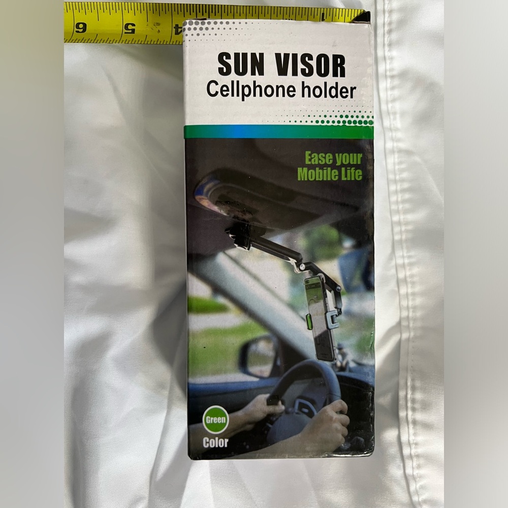 Visor phone holder